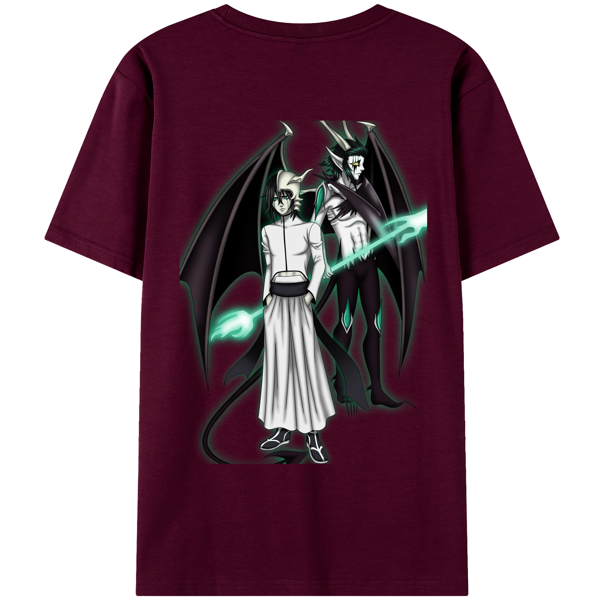 （画像用） ブリーチ ウルキオラ·シファー BLEACH Ulquiorra cifer レディース半袖Tシャツ(バックプリント)